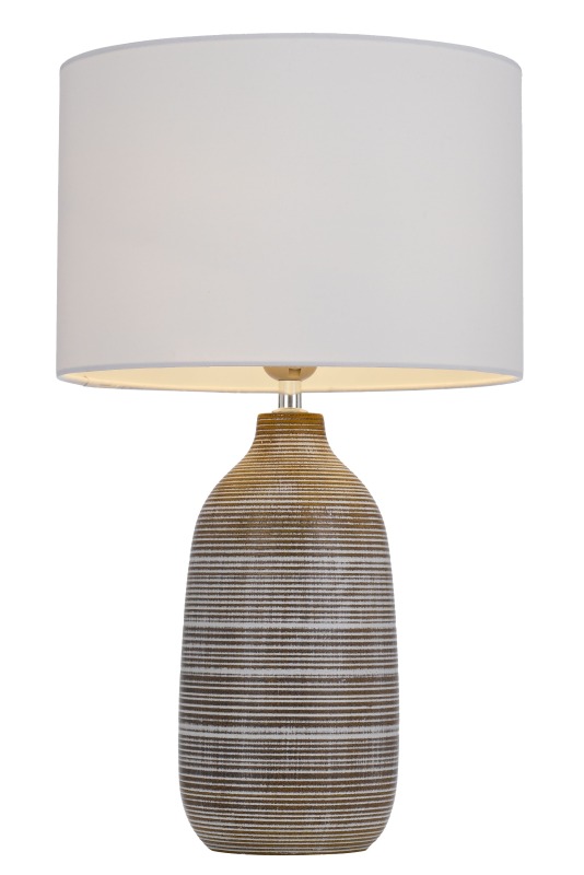 Home Decor Accessories Bed Side Table Lamp Light Bedside Lamps Simple Design Ceramic with Fabric Shade Modern Chinese 303 Switch