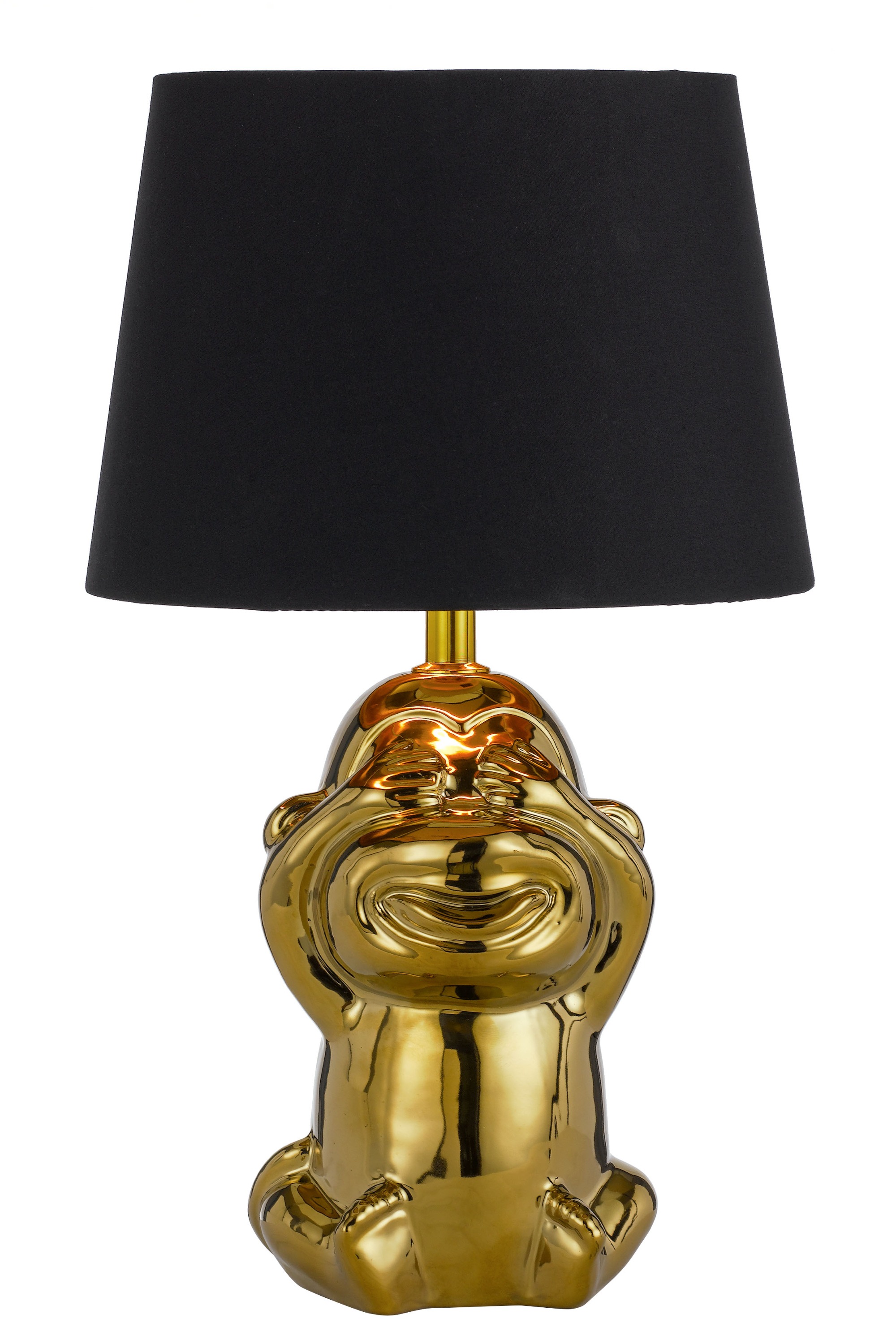 Modern Fancy Lamp for Home Animal Monkey Lamps Children Bedside Lamp Golden Ceramic Base