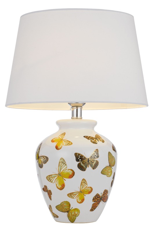 Ceramic Table Lamp for House Living Room Lighting Classic Decorative Hand Painted Chinese Lighting and Circuitry Design Modern