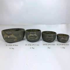 Nordic Sculpture Head flower pots &amp; planters Face Cement Flower Pot Green Plant Bonsai planter pot
