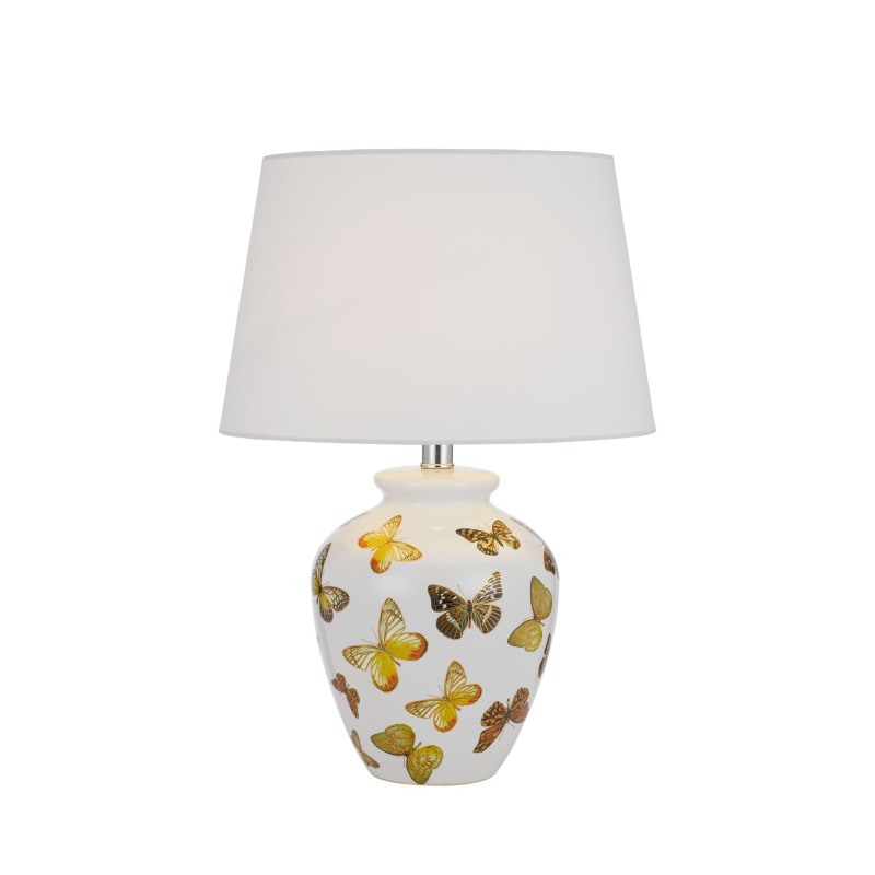 Ceramic Table Lamp for House Living Room Lighting Classic Decorative Hand Painted Chinese Lighting and Circuitry Design Modern