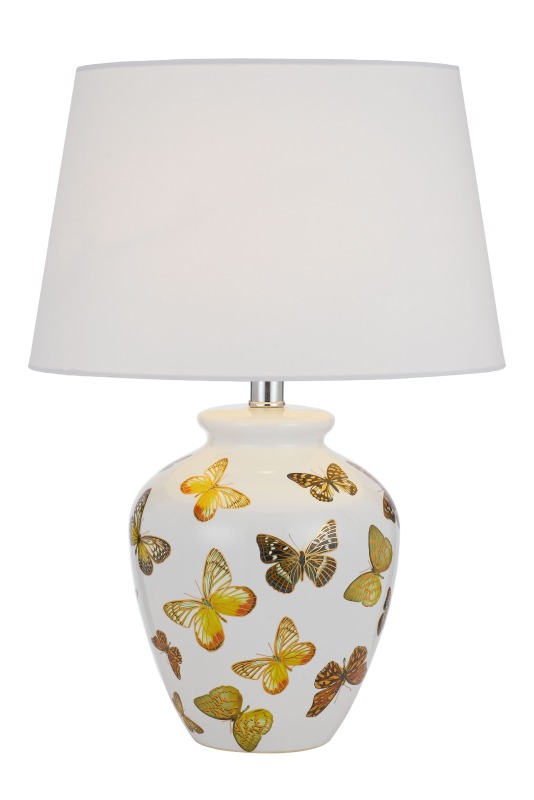 Ceramic Table Lamp for House Living Room Lighting Classic Decorative Hand Painted Chinese Lighting and Circuitry Design Modern