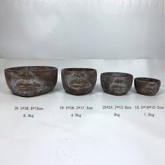 Custom head-shaped flower pots Roman style special flower pots cement flower pots vase home decor