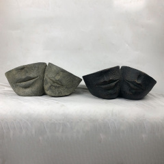 Nordic Magnesium Oxide Art Human Face Abstract Flower Pot Decoration Home Soft Decoration Succulent Plant Pot