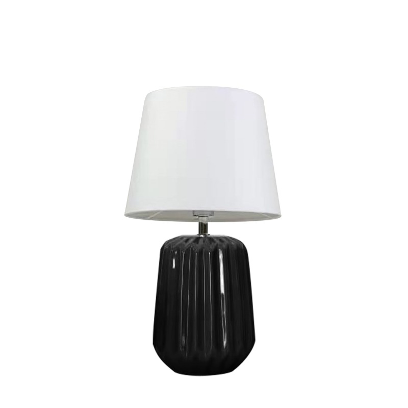 Modern Simple Hotel Room Light Ceramic LED Desk Lamp For Bedroom Bedside