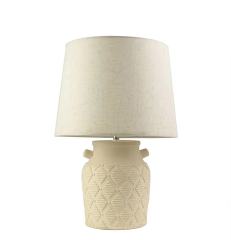 Creamy White Bedside Night Light Ceramic Living Room Vintage Desk Classic Table Lamp