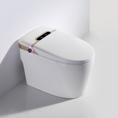 China manufacturer ceramic bathroom modern style smart toilet no water pressure limit flush by foot sensor