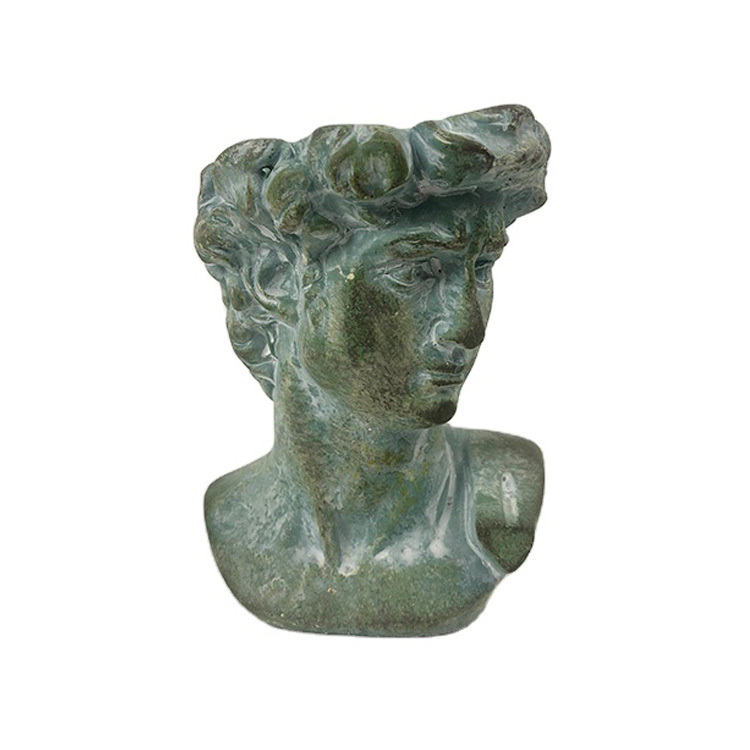 Simple home decoration surface flower pot wholesale home decoration glass fiber human head flower pot vase flower pot mold