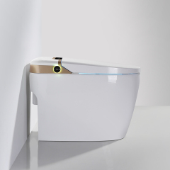 China manufacturer ceramic bathroom modern style smart toilet no water pressure limit flush by foot sensor
