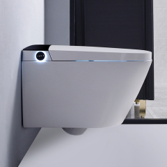 Ceramic Bathroom Modern Style Full-automatic Wall-mounted Smart Toilet Seat Cover Smart Toliets Two Piece Water Flush Fitting CE