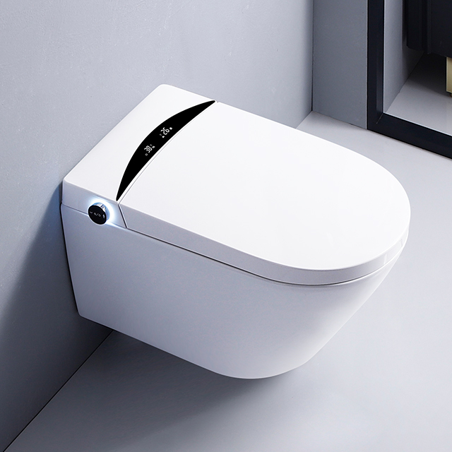 Modern ceramic two piece bathroom wc smart toilet full-automatic function