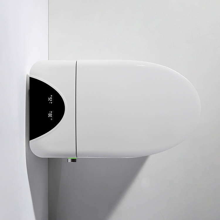 Ceramic bathroom smart toilet no water pressure limit automatic open cover