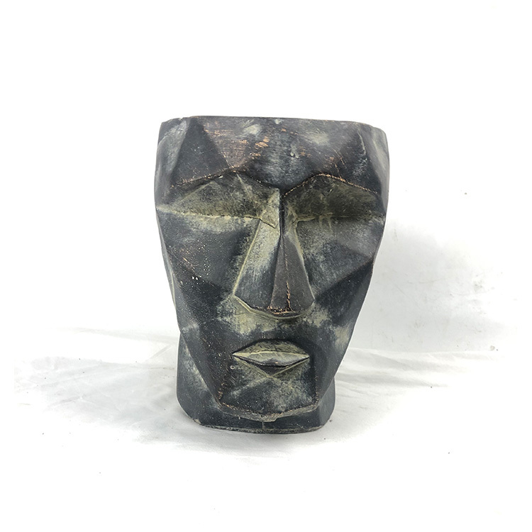 Simple Nordic high-quality fiberglass flowerpot mold decoration head and face flowerpot vase fiberglass flower pots