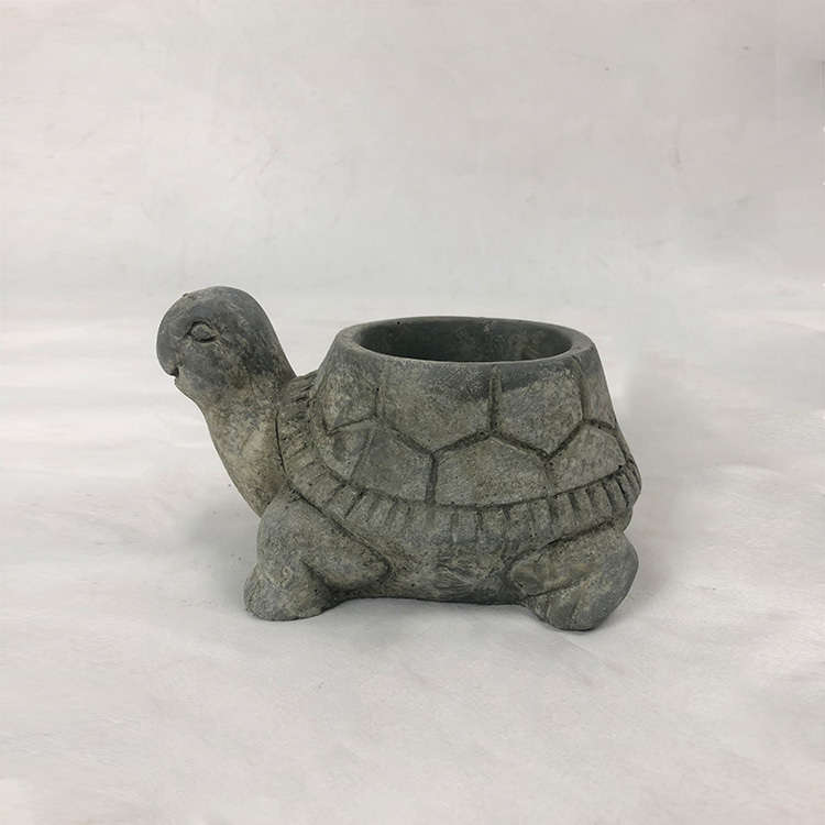 Tortoise Plant Potted Flower Pot Planting Container Bonsai Pot Decorative Flowers with Drainage Hole Home Decoration