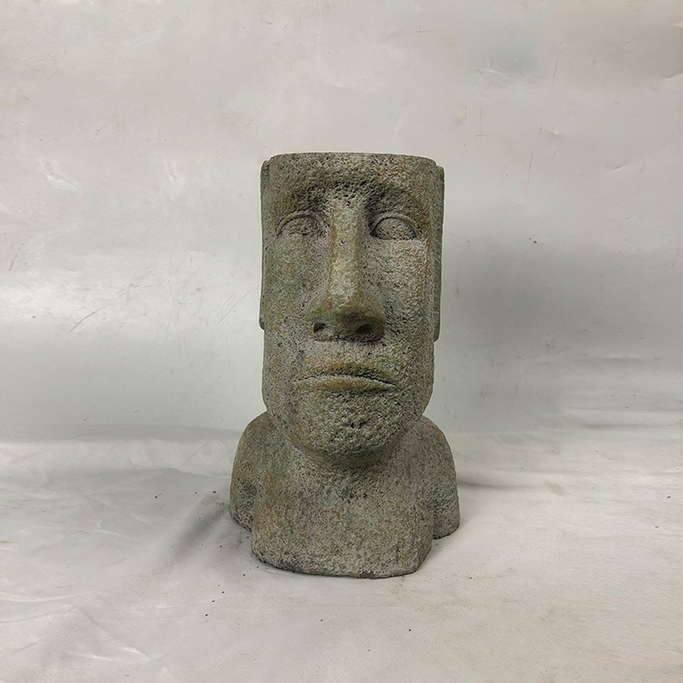 Home decor accessories decorative statue head flower pots statue flower pot indoor terrace lawn garden decoration