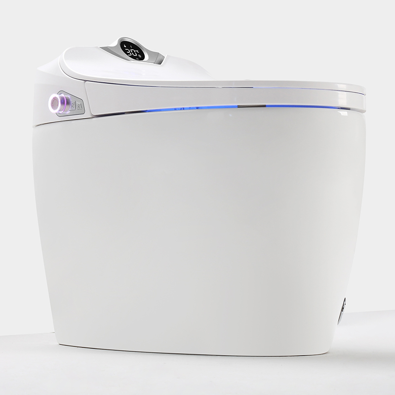 Ceramic One Piece Bathroom Smart Toilet Radar Make in China Modern Ceramic Toilet WC Smart Toliets Water Flush Fitting CE