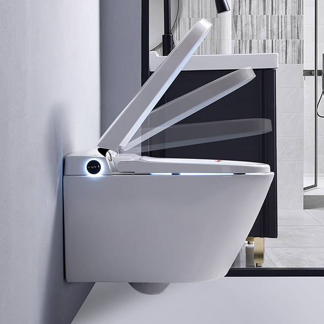 Modern ceramic two piece bathroom wc smart toilet full-automatic function