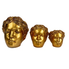 Greek magnesia flowerpot sculpture head nordic goddess European vase flowerpot