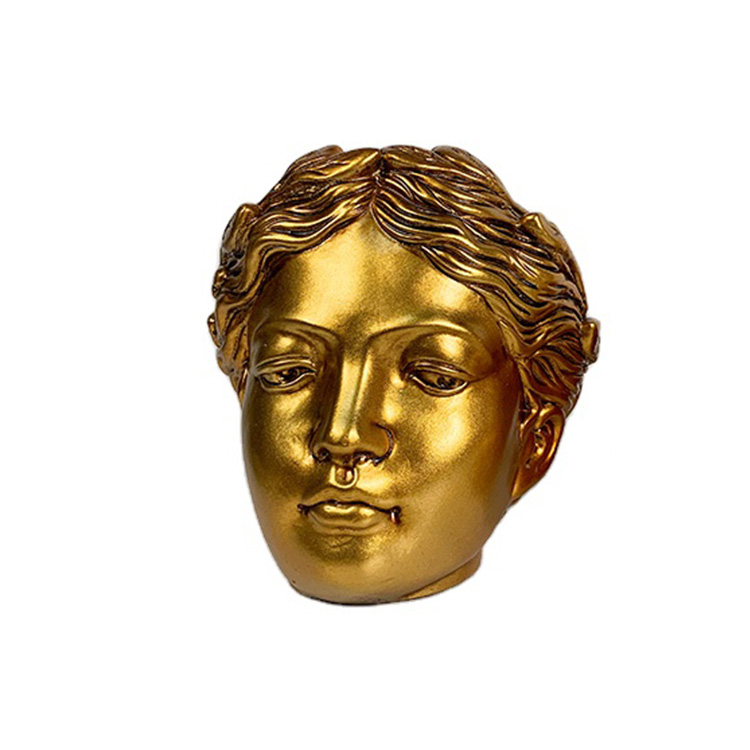 Greek magnesia flowerpot sculpture head nordic goddess European vase flowerpot