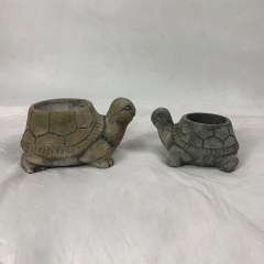 Tortoise Plant Potted Flower Pot Planting Container Bonsai Pot Decorative Flowers with Drainage Hole Home Decoration