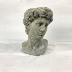 Design fashion human face fiberglass flower pot sculpture head flower pot garden decoration decorative flowers home decor