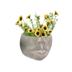 Simple head pot plant pot character home decor accessories garden decoration flower pots garden decoration