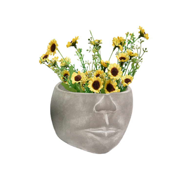 Simple head pot plant pot character home decor accessories garden decoration flower pots garden decoration