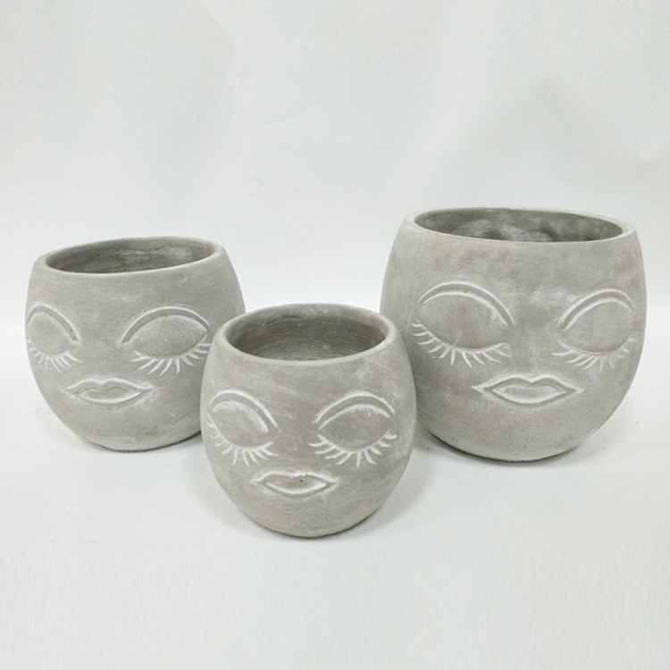 Human face-shaped flowerpot green plant flowerpot flowerpot nursery home garden decoration flower pots & planters modern vase