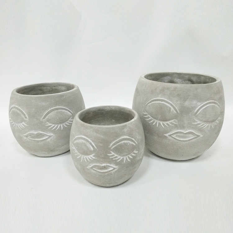 Human face-shaped flowerpot green plant flowerpot flowerpot nursery home garden decoration flower pots & planters modern vase