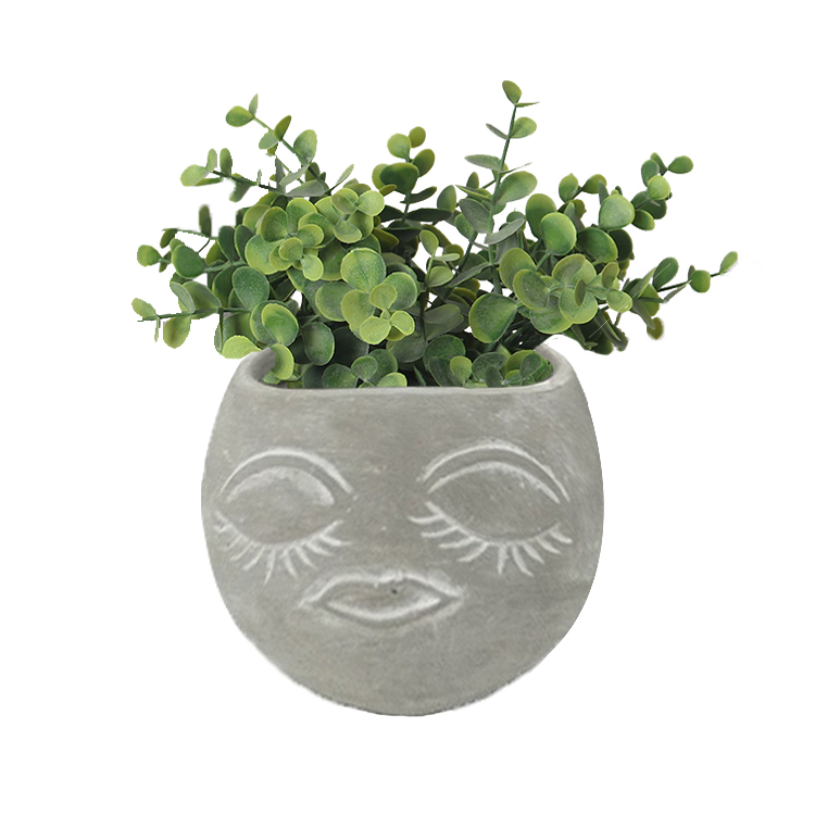 Human face-shaped flowerpot green plant flowerpot flowerpot nursery home garden decoration flower pots & planters modern vase