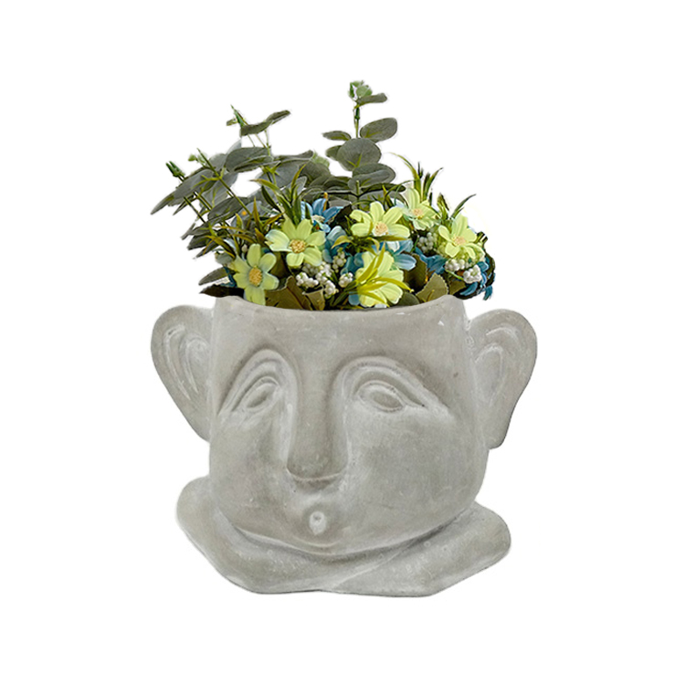 White Tall Ceramic Flower Pot Vase for Home & Living Room Decor