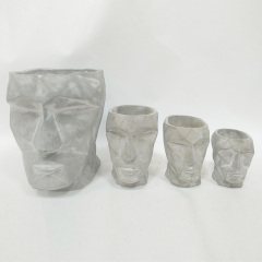 Sculpture modern popular living room vase flower pot label glass fiber art surface flower pot nordic outdoor flower pot