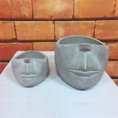 Home and garden 2021 decoration surface flower pots head flower pot desktop surface flower pot vase home decoration