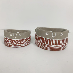 Planter pot environmentally friendly decorative garden small tree flower pot simple style cement flower pot vases decor