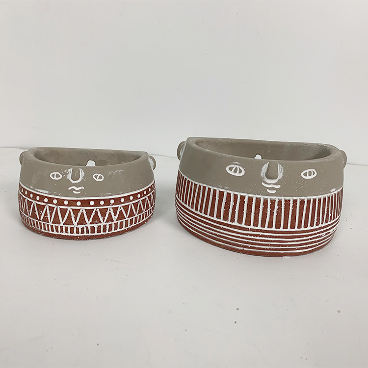 Planter pot environmentally friendly decorative garden small tree flower pot simple style cement flower pot vases decor