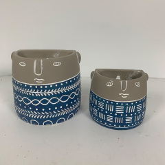 Wall hanging flower pots Nordic wall hanging green radish flower living room retro style dining room wall decorations bedroom