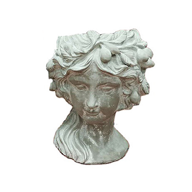 Bust sculpture goddess flower pot artificial head flower pot plant vase home garden decoration flower pot