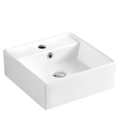 Hot selling modern style bathroom high end decoration square ceramic art basins wash hand sink