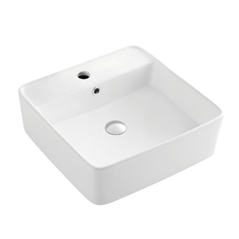 Modern style bathroom High end decoration square ceramic art basins wash hand sink