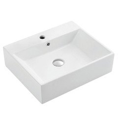 China high quality square shape hotel bathroom porcelain wash sink basin cheap price