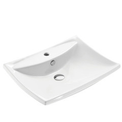 China manufacturer modern style hotel bathroom porcelain square bathroom ceramic basin