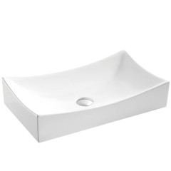 Modern style bathroom shallow sink and basin square ceramic art basins wash hand sink