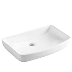 China manufacturer cheap price hotel bathroom porcelain square bathroom face wash sink and basin