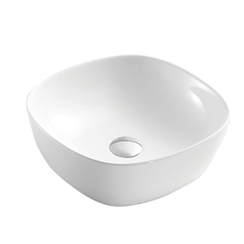 Hotel domestic washroom bathroom porcelain square bathroom stone basin