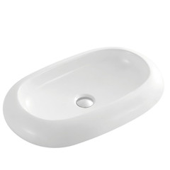 Bathroom Oval Shape Washing Luxury Portable Shampoo White Basin Enamelware Basin Round Oval