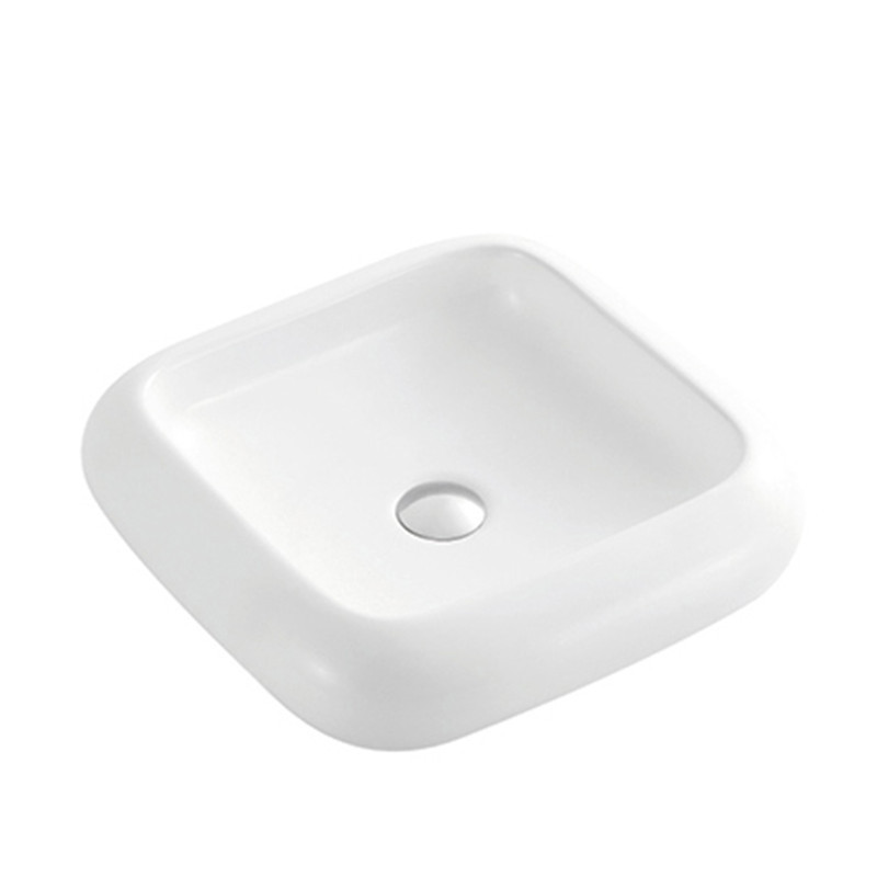 High quality durable countertop portable sinks basin bathroom vanity with sink white color