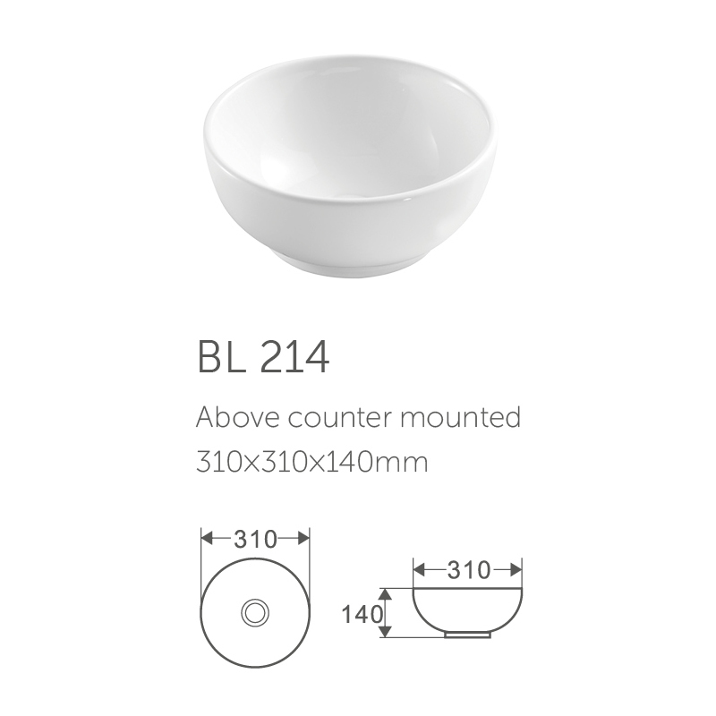 Hotel restaurant commerical supply vessel basin bowl bathroom basin sink