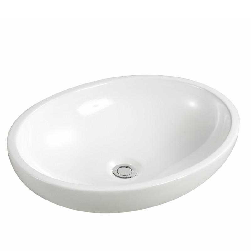 Bathroom oval shape professional Ceramic Basin Stone Resin Wash Basin