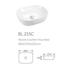 Made in china cabinet basin in bathroom vanity portable shampoo basin white