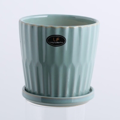 Ceramic flowerpot decoration indoor succulent green plant flowerpot home garden